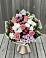 Букет цветов из: Альстромерии, Гвоздики, Розы и Хризантемы в Романовка Ленинградская область
