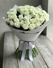 Букет 35 Белых роз в Романовка Ленинградская область