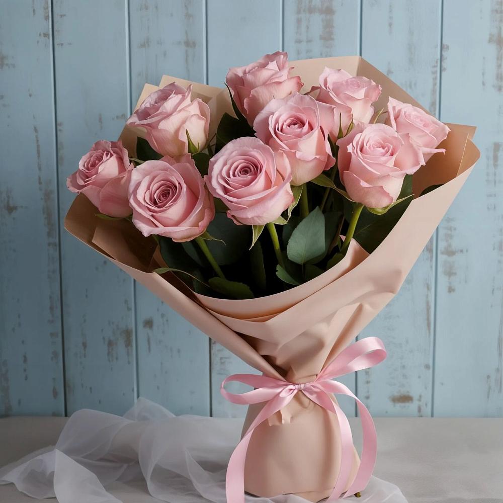 Букет цветов из: Розы в Романовка Ленинградская область