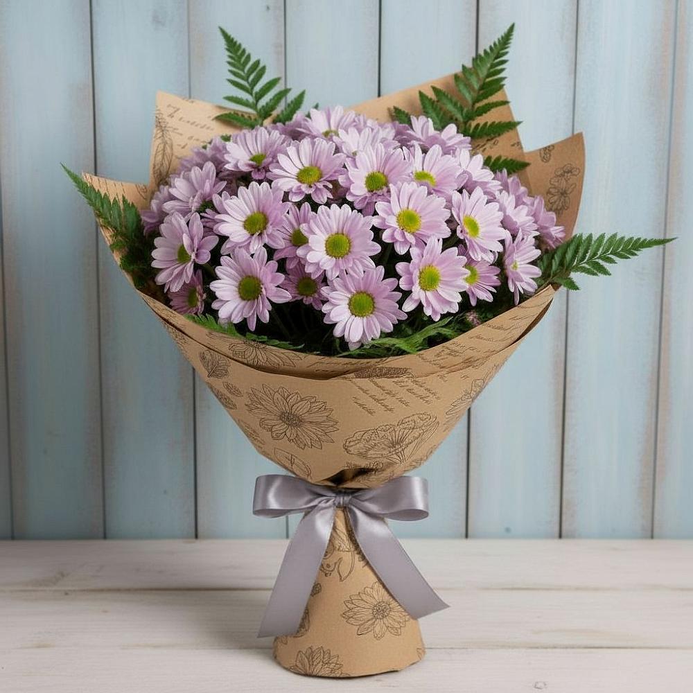 Букет цветов из: Хризантемы в Романовка Ленинградская область