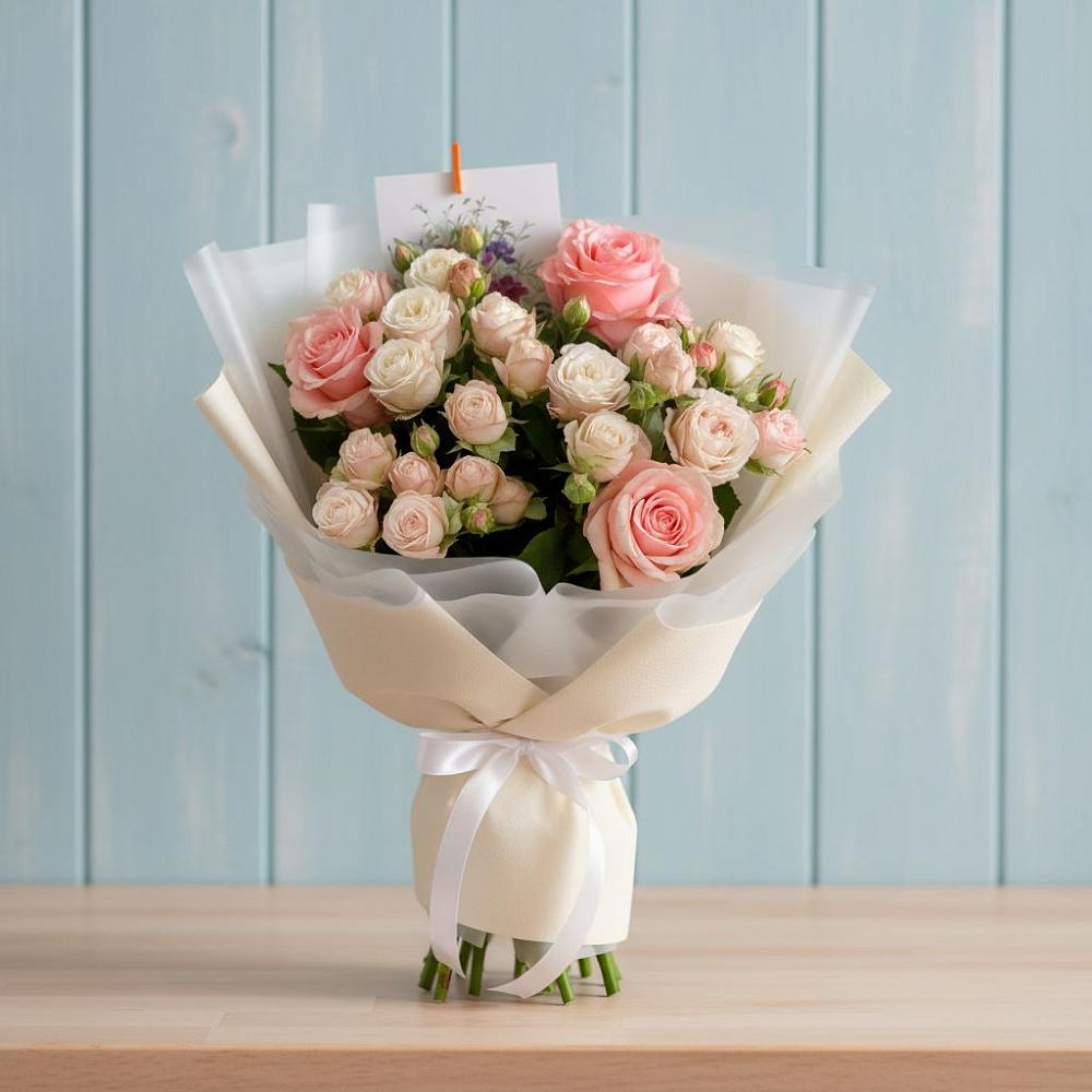 Букет цветов из: Розы в Романовка Ленинградская область