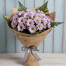 Букет цветов из:  Хризантемы #REPLACE_PRED# Романовка Ленинградская область