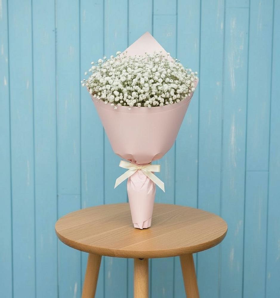 Букет цветов из: Гипсофила в Романовка Ленинградская область