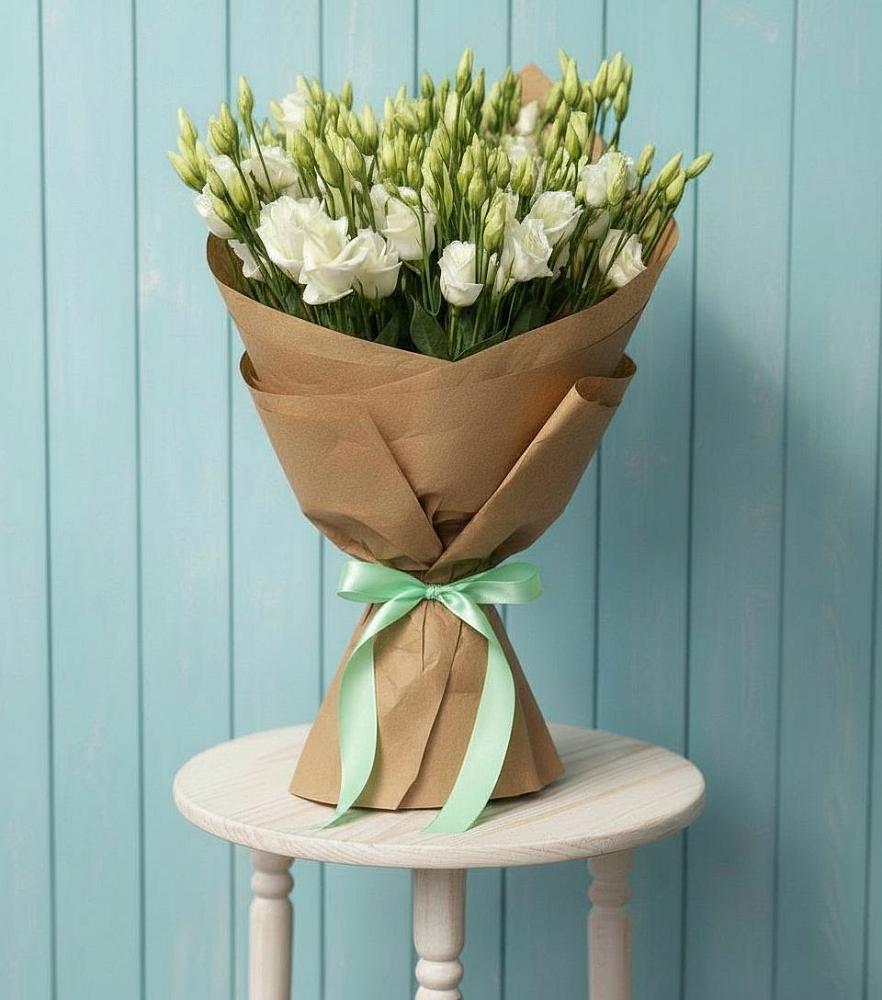 Букет цветов из: Лизиантусы в Романовка Ленинградская область