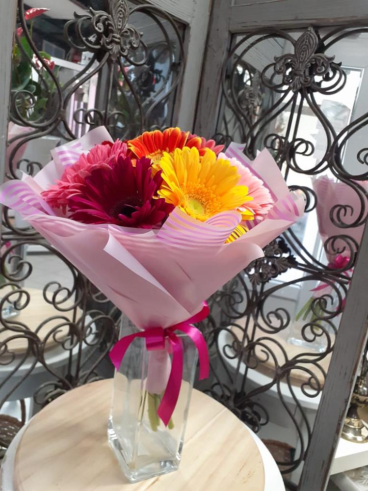 Букет цветов из: Герберы в Романовка Ленинградская область