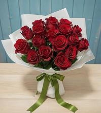 Букет Красные розы в Романовка Ленинградская область