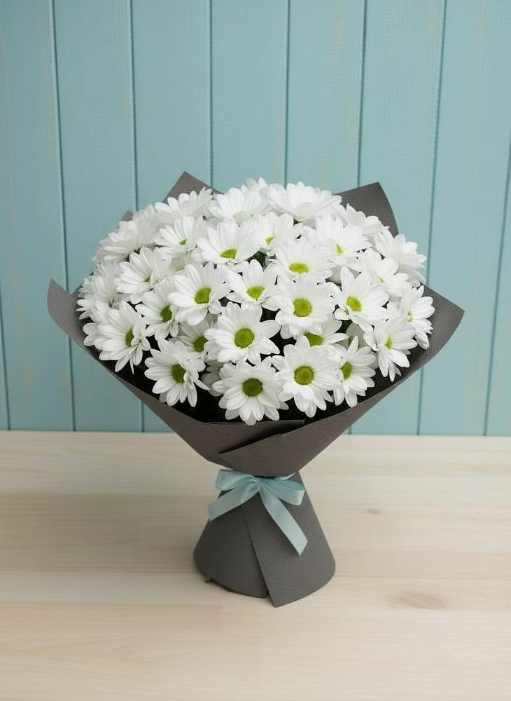 Букет цветов из: Хризантемы в Романовка Ленинградская область