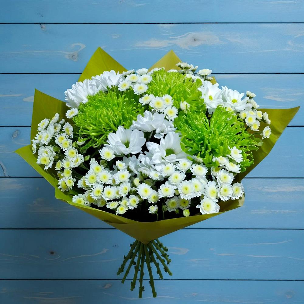 Букет цветов из: Хризантемы в Романовка Ленинградская область