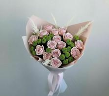 Букет цветов из:  Розы и Хризантемы #REPLACE_PRED# Романовка Ленинградская область