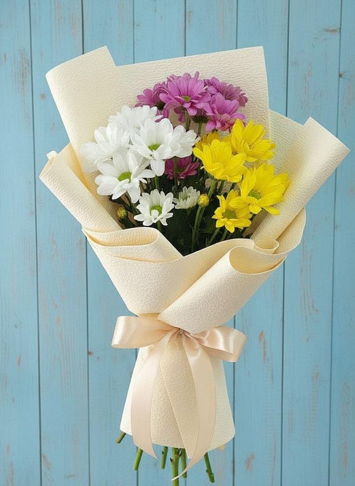 Букет цветов из: Хризантемы в Романовка Ленинградская область