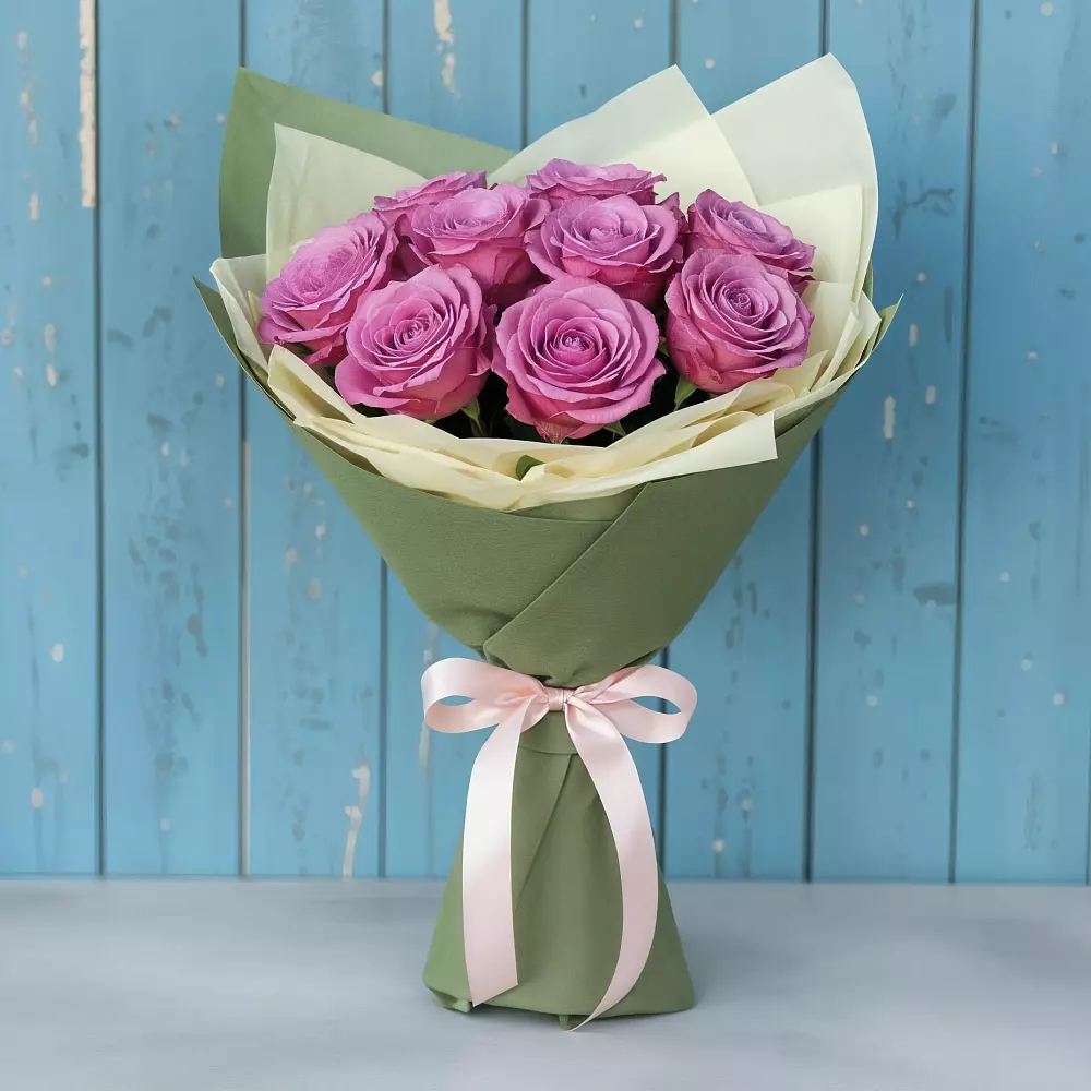 Букет Розы Фёрст Леди в Романовка Ленинградская область