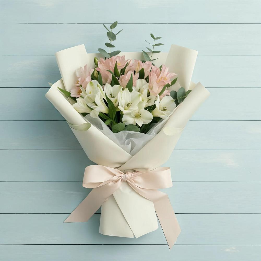 Букет цветов из: Альстромерии в Романовка Ленинградская область