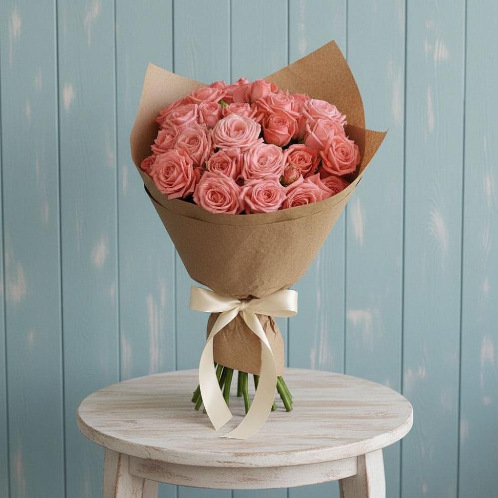 Букет цветов из: Розы в Романовка Ленинградская область