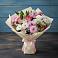 Букет цветов из: Хризантемы, Альстромерии и Розы в Романовка Ленинградская область